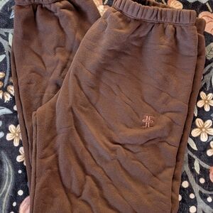 Eterne Chocolate Brown Fleece Joggers